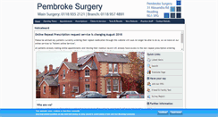 Desktop Screenshot of pembrokesurgery.com